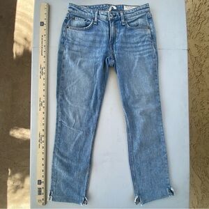 rag & bone Blue Ankle Cropped Jeans